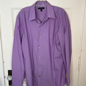 Men's Banana Republic Purple Stretch Slim Fit Shirt Size XL